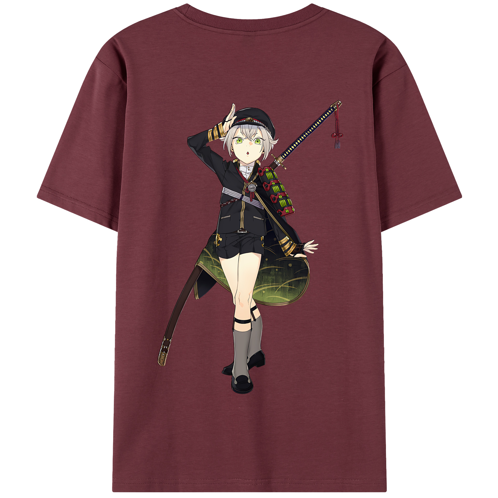 （画像用） 刀剣乱舞 Touken Ranbu 綿100％半袖Tシャツ（背面プリント）